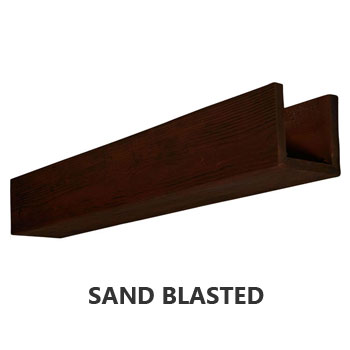 Faux Wood Ceiling Beams - sandblasted