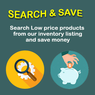 Search low price products from our inventory and save money